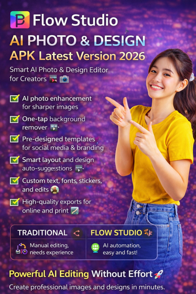 Flow Studio AI Photo & Design APK Latest Version 2026 - Grab Mod Apk